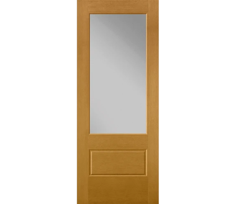 Raleigh 3 Quaters Light Fiberglass Entry Door