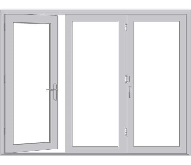 Raleigh Pella Architect Reserve Series Contemporary Bifold Patio Door